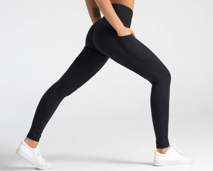 High Waist Yoga Leggings with 3 Pockets,Tummy Control Workout Running 4 Way Stretch Yoga Pants